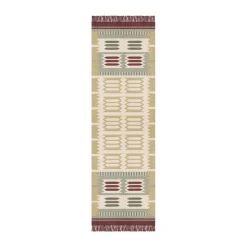 Tapis de couloir Röllakan Hilma, Primrose, 75x240 cm
