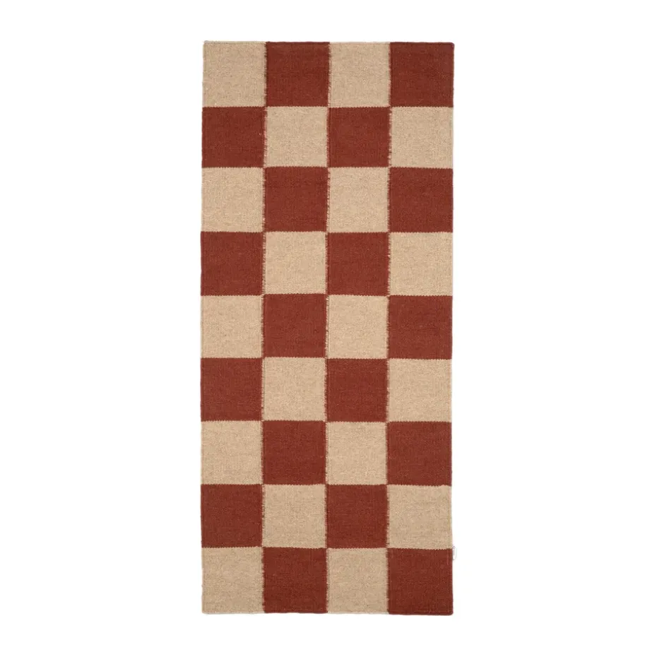 Tapis de couloir Square, Brown-naturel, 80x200 cm