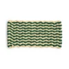 Tapis de porte Coco Stripe Wave, Dark green-white
