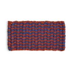 Tapis de porte Coco Stripe Wave, Brown-navy