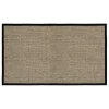 Tapis de porte Jenny Sisal Nature-noir, 70x120 cm
