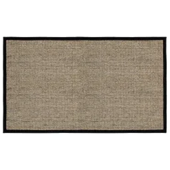 Tapis de porte Jenny Sisal Nature-noir, 70x120 cm