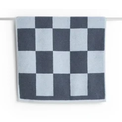 Tapis de salle de bain Check 50x90 cm, Steel blue