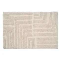 Tapis de salle de bain Field 60x90 cm, Blanc