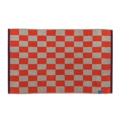 Tapis de salle de bain rétro 50x80 cm, Dark orange