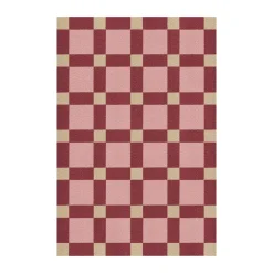 Tapis en jute Evelina Kroon 250x350 cm, Plum punch