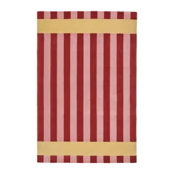 Tapis en laine Aisles, Rouge, 170x240 cm