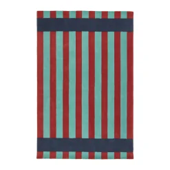 Tapis en laine Aisles, Vert, 170x240 cm