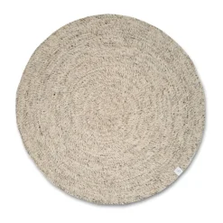Tapis en laine Merino rond Ø240 cm, Natural beige