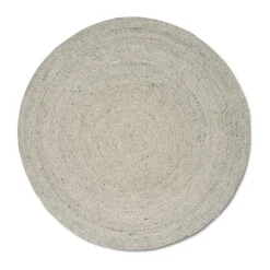 Tapis en laine Merino rond Ø240 cm, Concrete