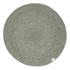 Tapis en laine rond Merino Ø160 cm, Green