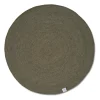 Tapis en laine rond Merino Ø200 cm, Dark green