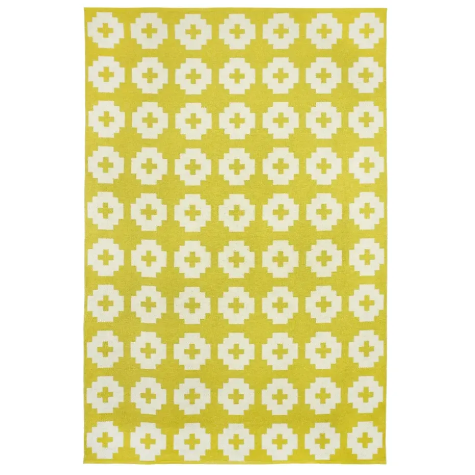 Tapis Flower sun (jaune), grand, 170x250 cm