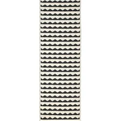 Tapis Gittan noir, 70x100 cm