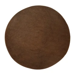 Tapis Knit Ø200 cm, Umber brown (Soft Rope)