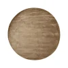 Tapis Lucens rond, mustard