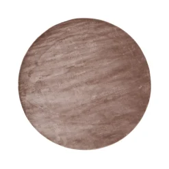 Tapis Lucens rond, rose