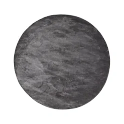 Tapis Lucens rond, steel