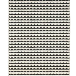 Tapis noir Gittan grand, 150x200 cm