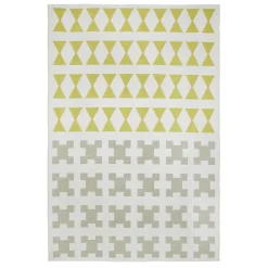Tapis Paris, jaune-gris