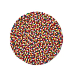 Tapis Pinocchio rond, multi, 90 cm