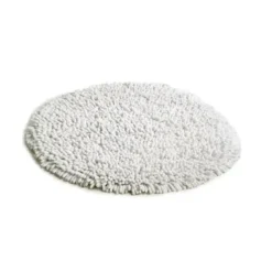 Tapis Rasta rond, blanc