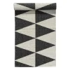 Tapis Rime noir, 70x200 cm