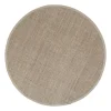 Tapis rond en sisal noir Jenny, Natural grey Ø 250 cm