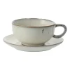 Tasse de thé et soucoupe Nordic Sand, 5,8 cm