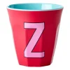 Tasse en mélamine Rice medium lettre Z 30 cl, Red kiss