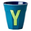 Tasse en mélamine Rice medium lettre Y 30 cl, Emerald green