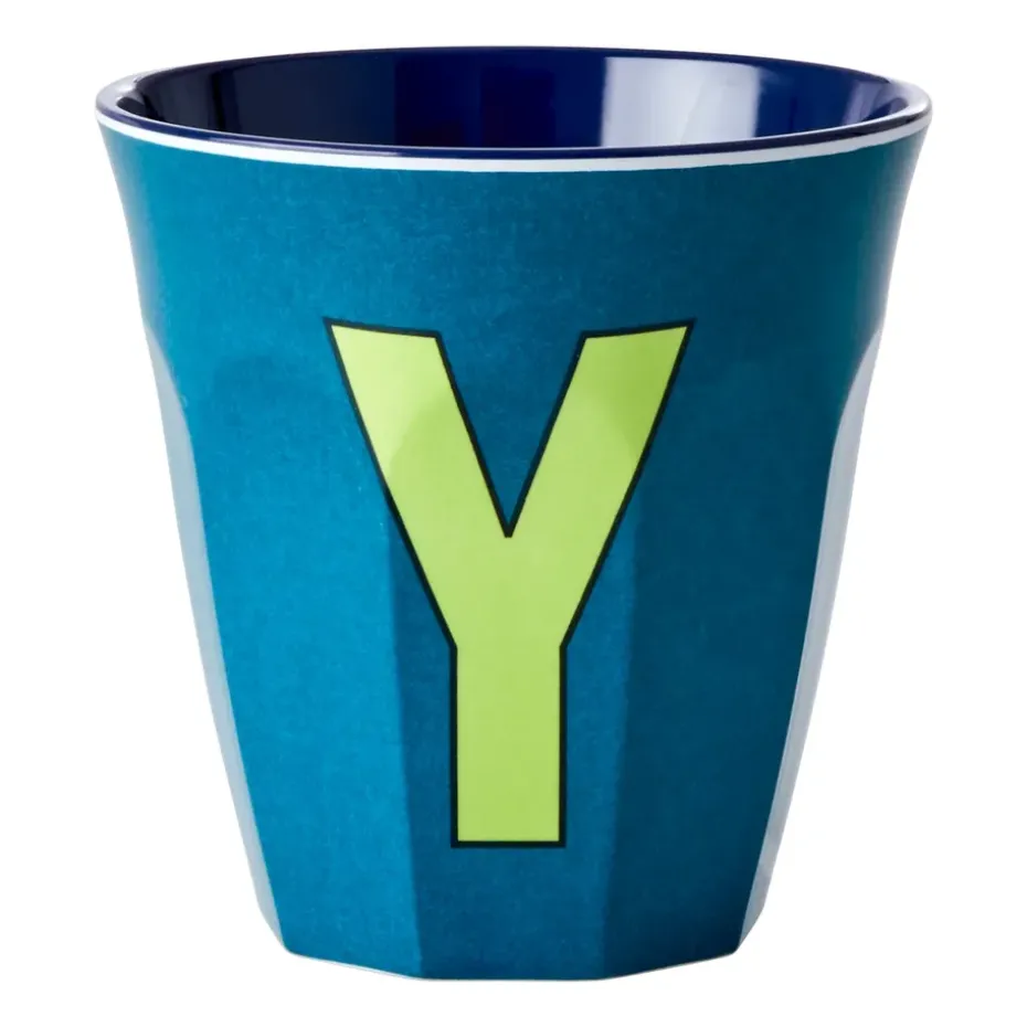 Tasse en mélamine Rice medium lettre Y 30 cl, Emerald green