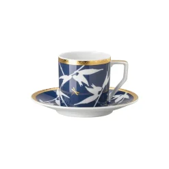 Tasse à espresso avec soucoupe Rosenthal Heritage Turandot, Bleu