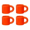 Tasse à espresso Bronto 10 cl Lot de 4, Orange