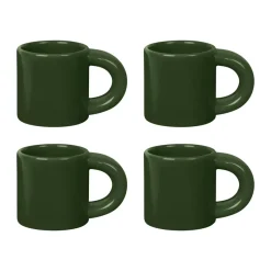 Tasse à espresso Bronto 10 cl Lot de 4, Green