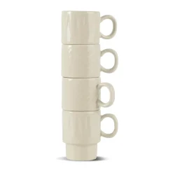 Tasse à espresso Coffee & More, lot de 4, Beige