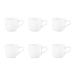 Tasse à expresso 9 cl, lot de 6, Blanc