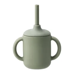 Tasse Idun avec paille en silicone 120 ml, Vert