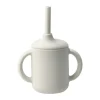 Tasse Idun avec paille en silicone 120 ml, Vanille