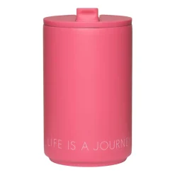 Tasse isotherme Design Letters, Cherry pink