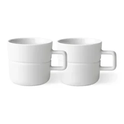 Tasse Lines 30 cl Lot de 2, Blanc