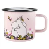Tasse émail Moomin câlin 37 cl, Rose