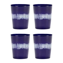 Tasses à thé Ottolenghi Feast 33 cl lot de 4, Dark blue-white