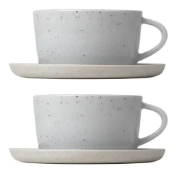 Tasse à thé avec soucoupe Sablo 25 cl lot de 2, Cloud