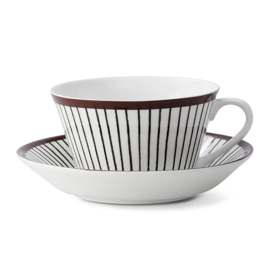 Tasse à thé et soucoupe Ribb, tasse à thé + soucoupe