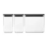 TASTY+ boîte empilable 3 pièces 2x1,6 L+3,5L, Gris foncé
