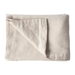 Tell Me More nappe en lin 145x330 cm, Gris chaud