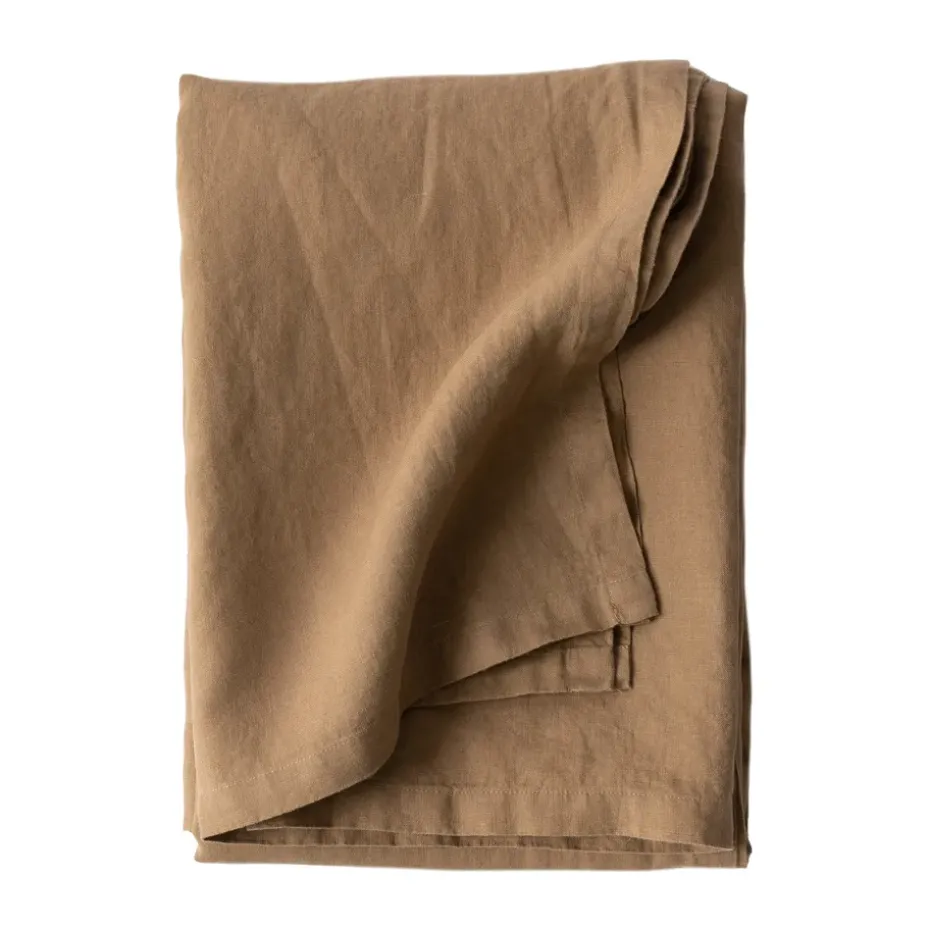 Tell Me More nappe en lin 145x270 cm, Noisette