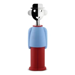 Tire-bouchon Alessandro M. , Bleu clair-rouge