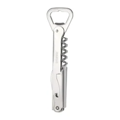 Tire-bouchon et ouvre-bouteille Varda 14,5 cm, Acier inoxydable